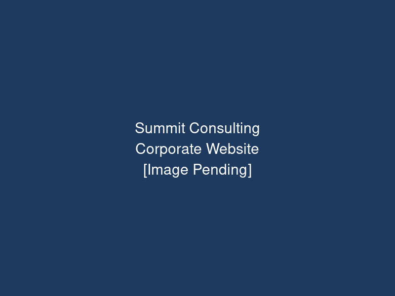 Summit Consulting corporate website mockup with professional clean design
