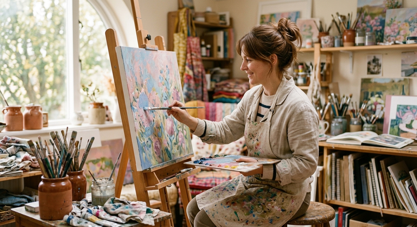 Artist at work