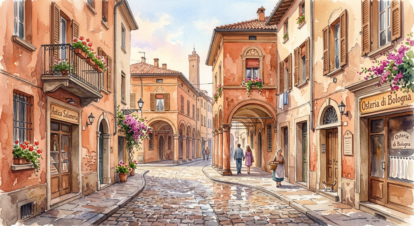 Via Bologna - Italian village street